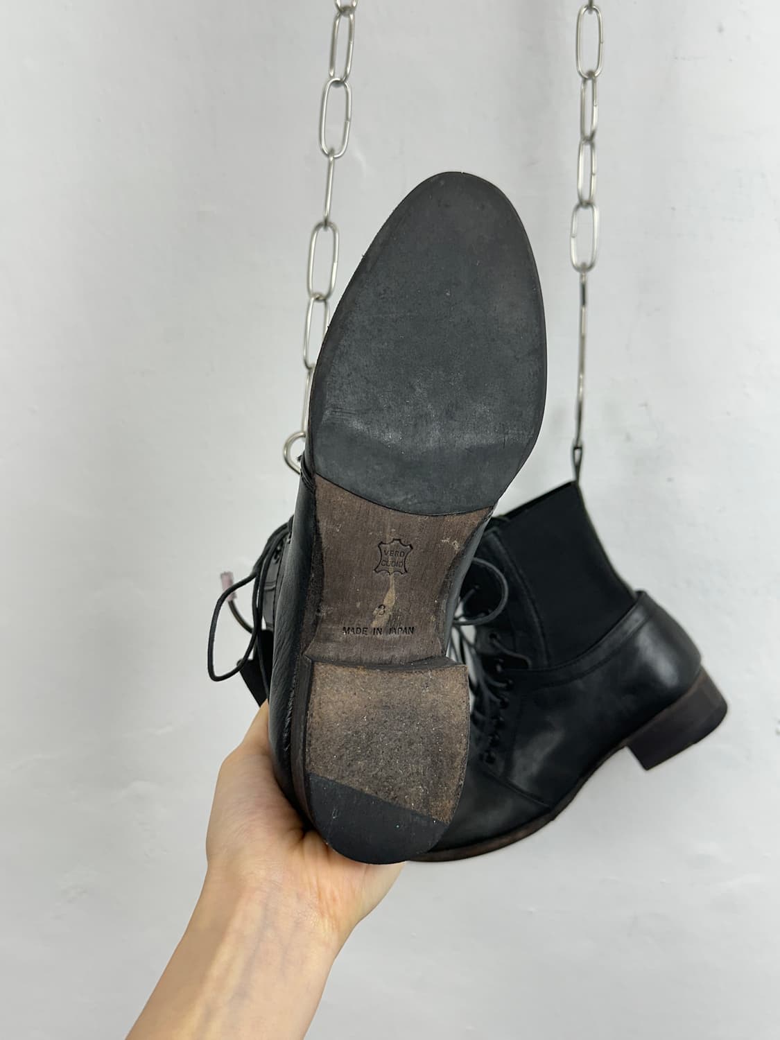 Y’s Lace-Up Leather Ankle Boots 상품이미지5