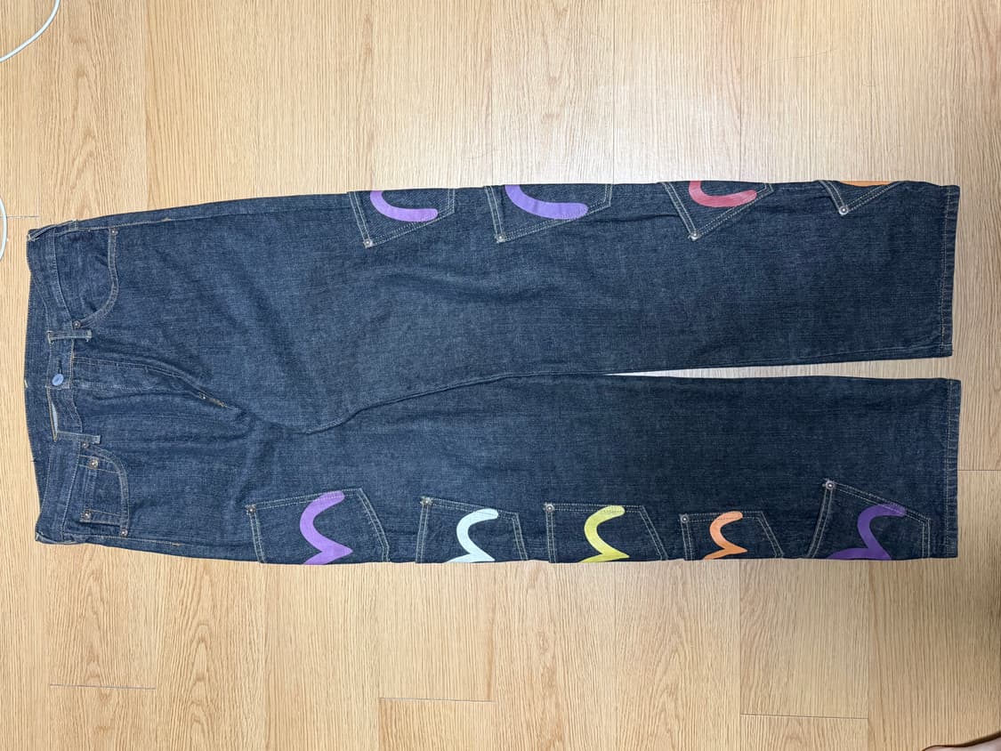 에비수 멀티포켓 데님 팬츠 32size 상품이미지5