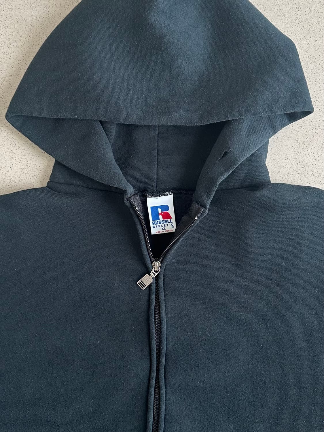 90s 빈티지 러셀 후드집업 그린 XL 상품이미지6