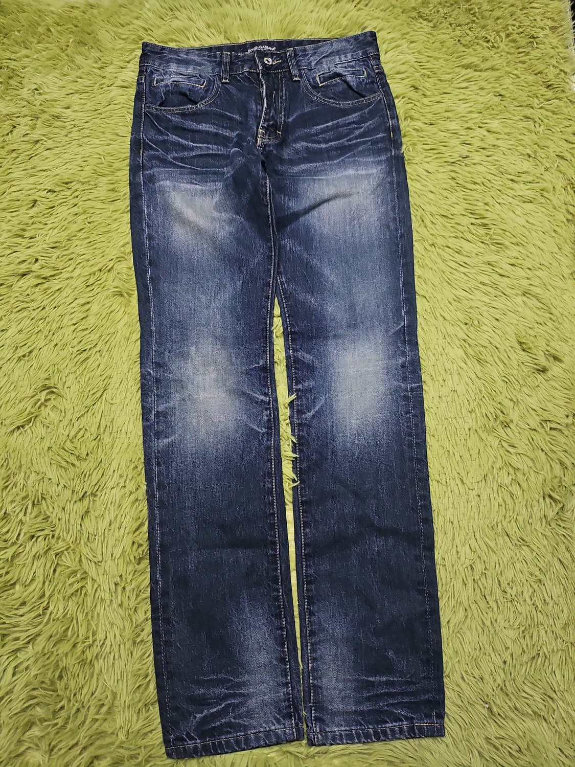 돌체앤가바나 메탈 플레이트 다크워싱 데님 상품이미지3