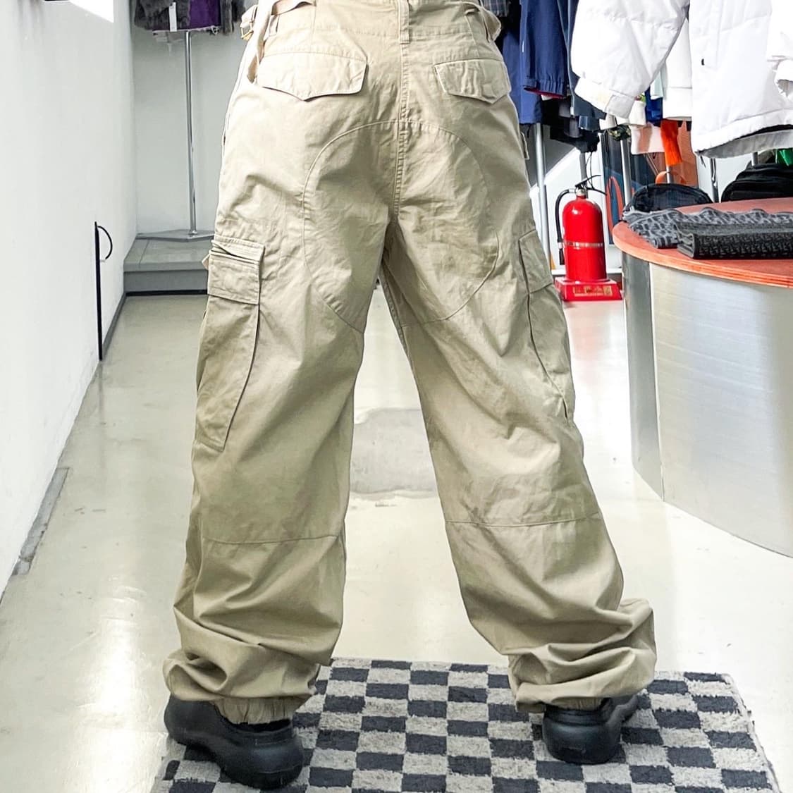 나이키 00s 스우시 제팬라인 코튼 립스탑 카고 팬츠 상품이미지2