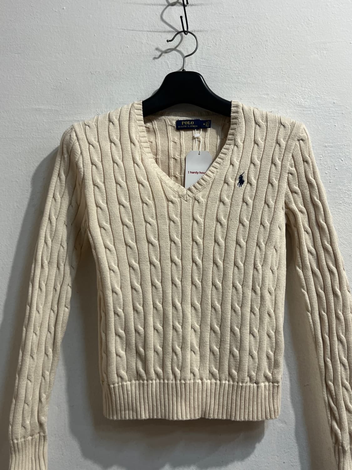 폴로 랄프로렌 아이보리 브이넥 니트 상품이미지2