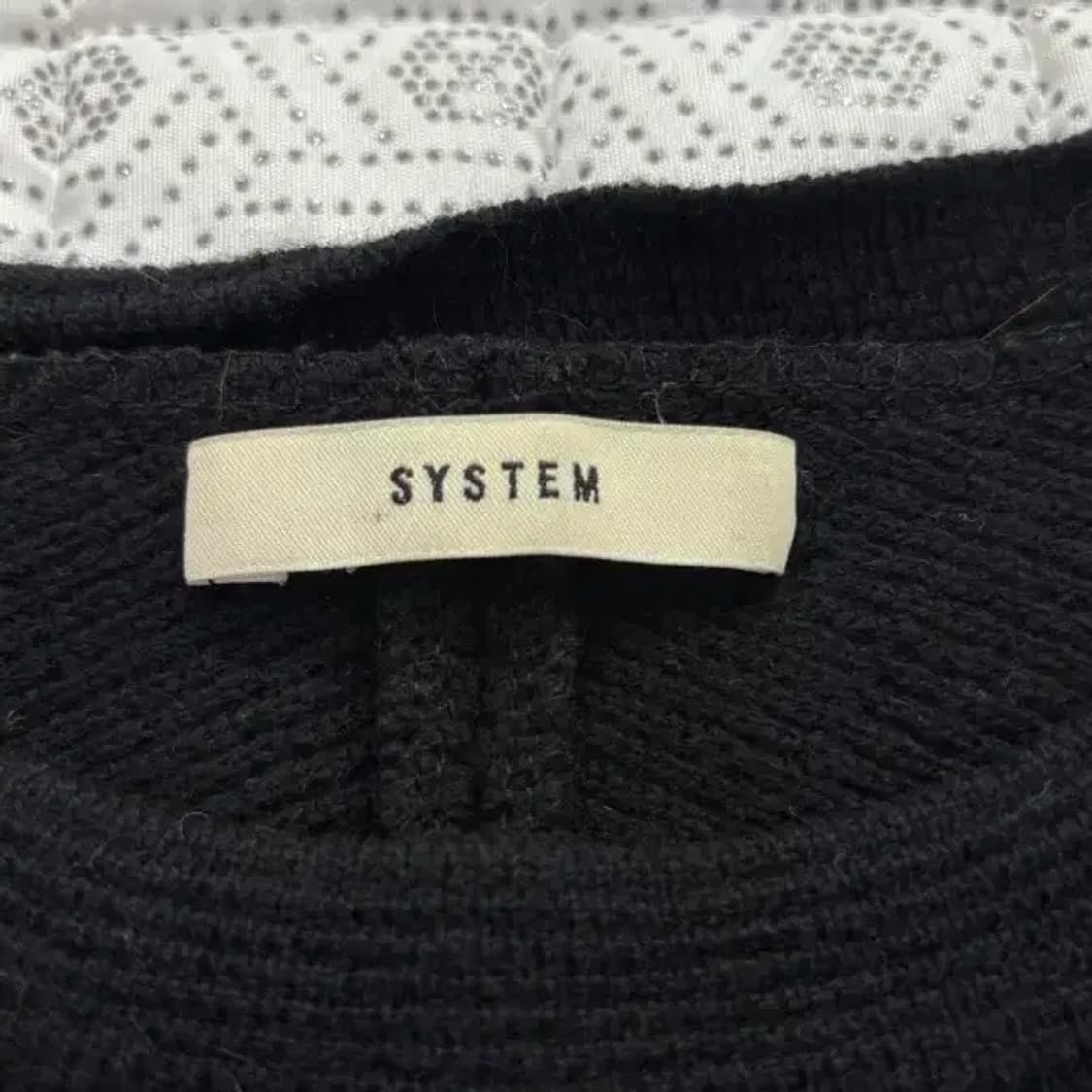 SYSTEM 시스템 블랙/회색 스웨터 90 상품이미지6