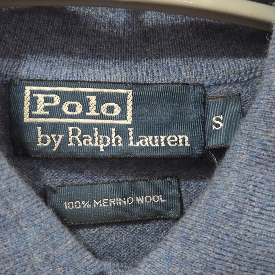 폴로랄프로렌 메리노울 카라 니트 S 상품이미지3