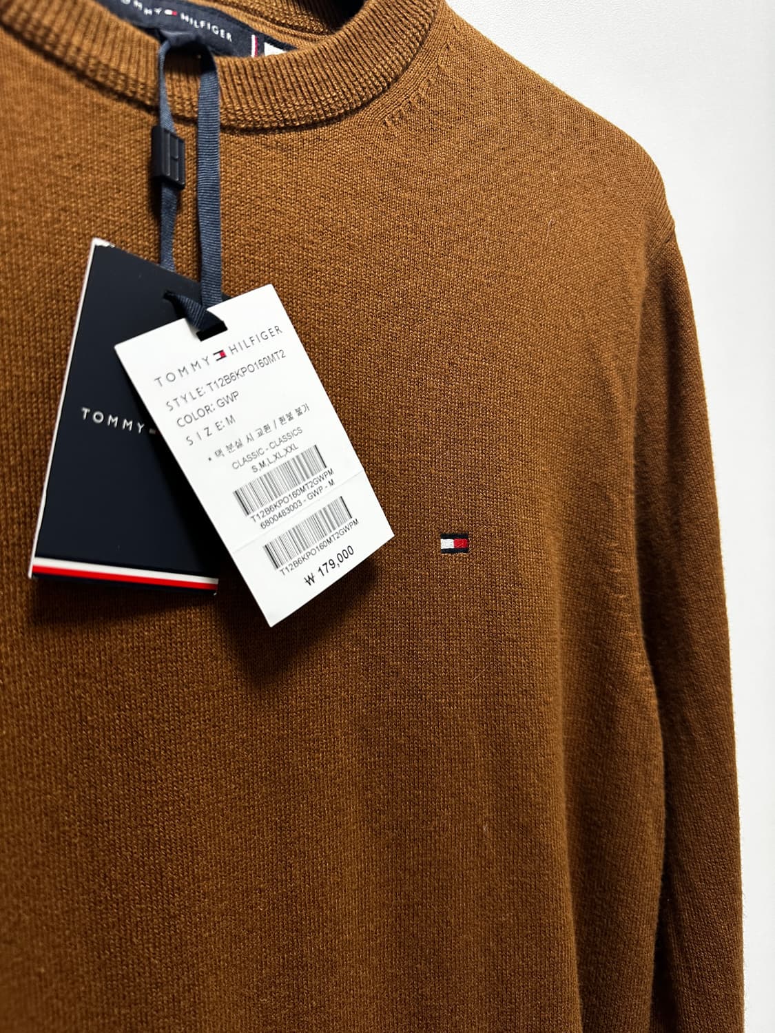 [새상품] 타미힐피거 캐시미어 혼방 남성 니트 상품이미지5