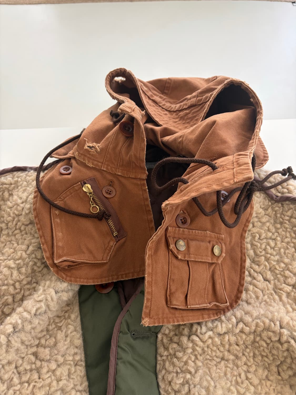 kolor 양털 데미지 후드 파카 / 3사이즈 상품이미지9