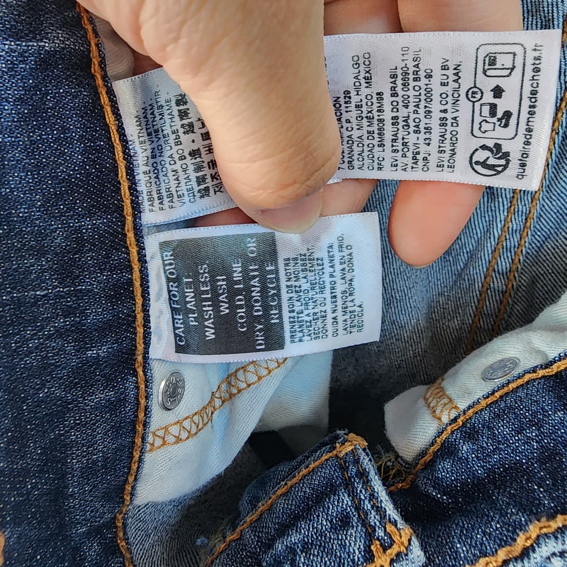 리바이스 청바지 블루 데님팬츠 상품이미지6