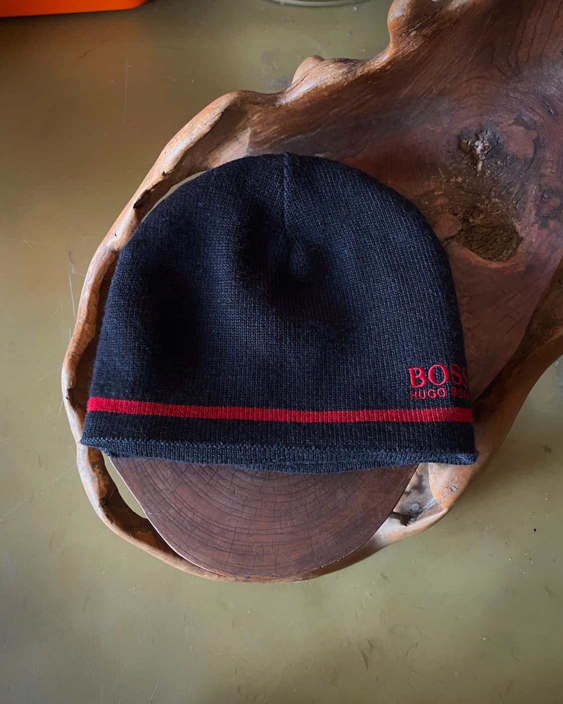 HUGO BOSS Red Line Knit Short Beanie 상품이미지3