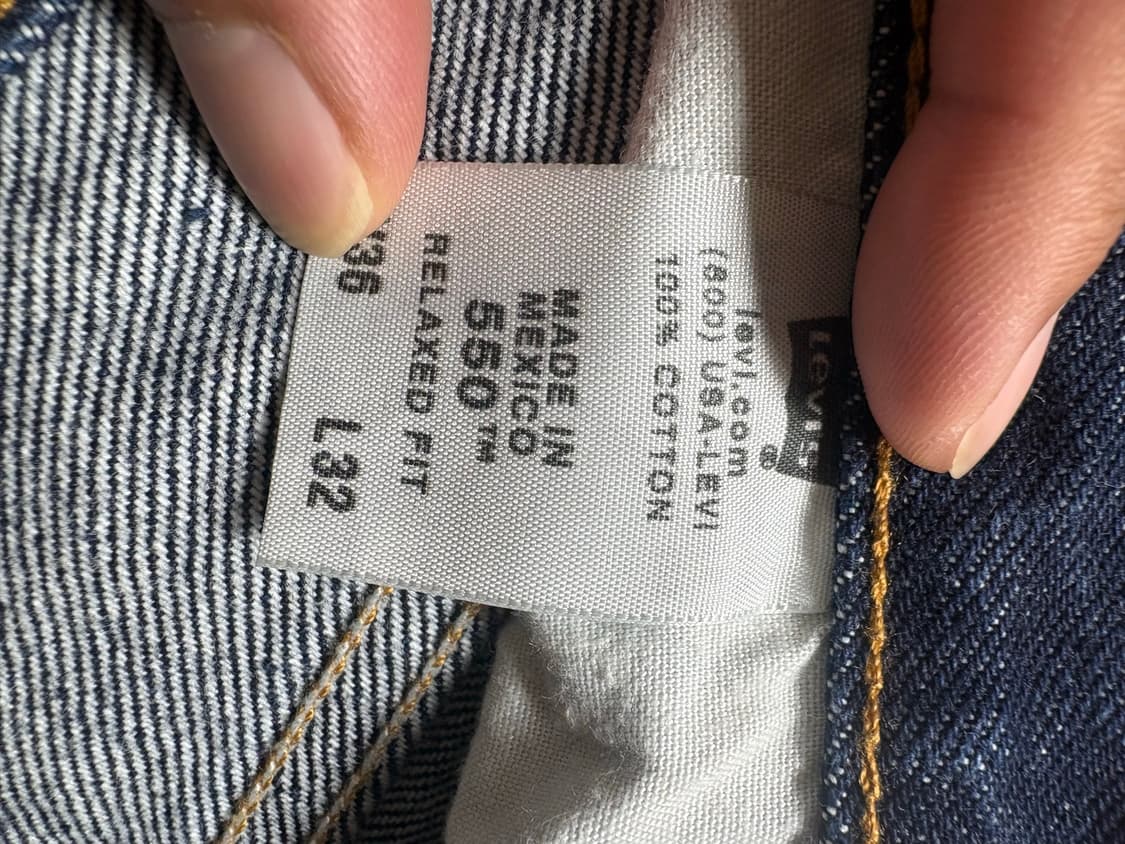 Levis 리바이스 550 데님 팬츠 W36 상품이미지4