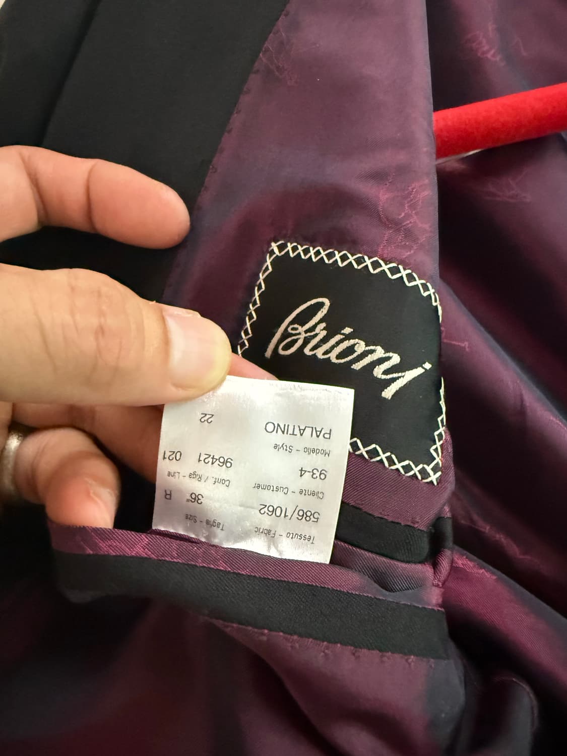 BRIONI 브리오니 블랙 블레이저 36  상품이미지5