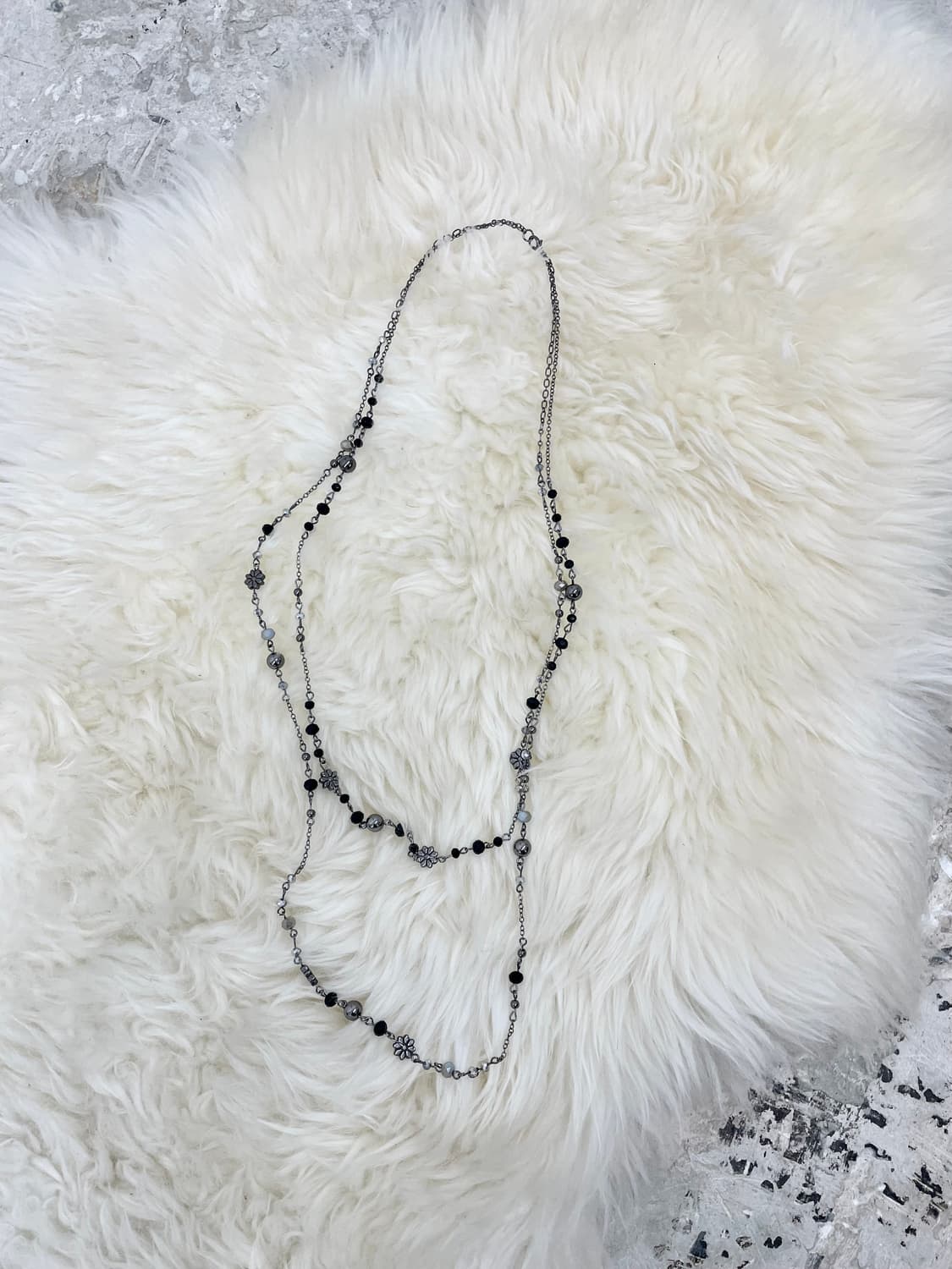 블랙페어리 원석 레이어드 네크리스 상품이미지7