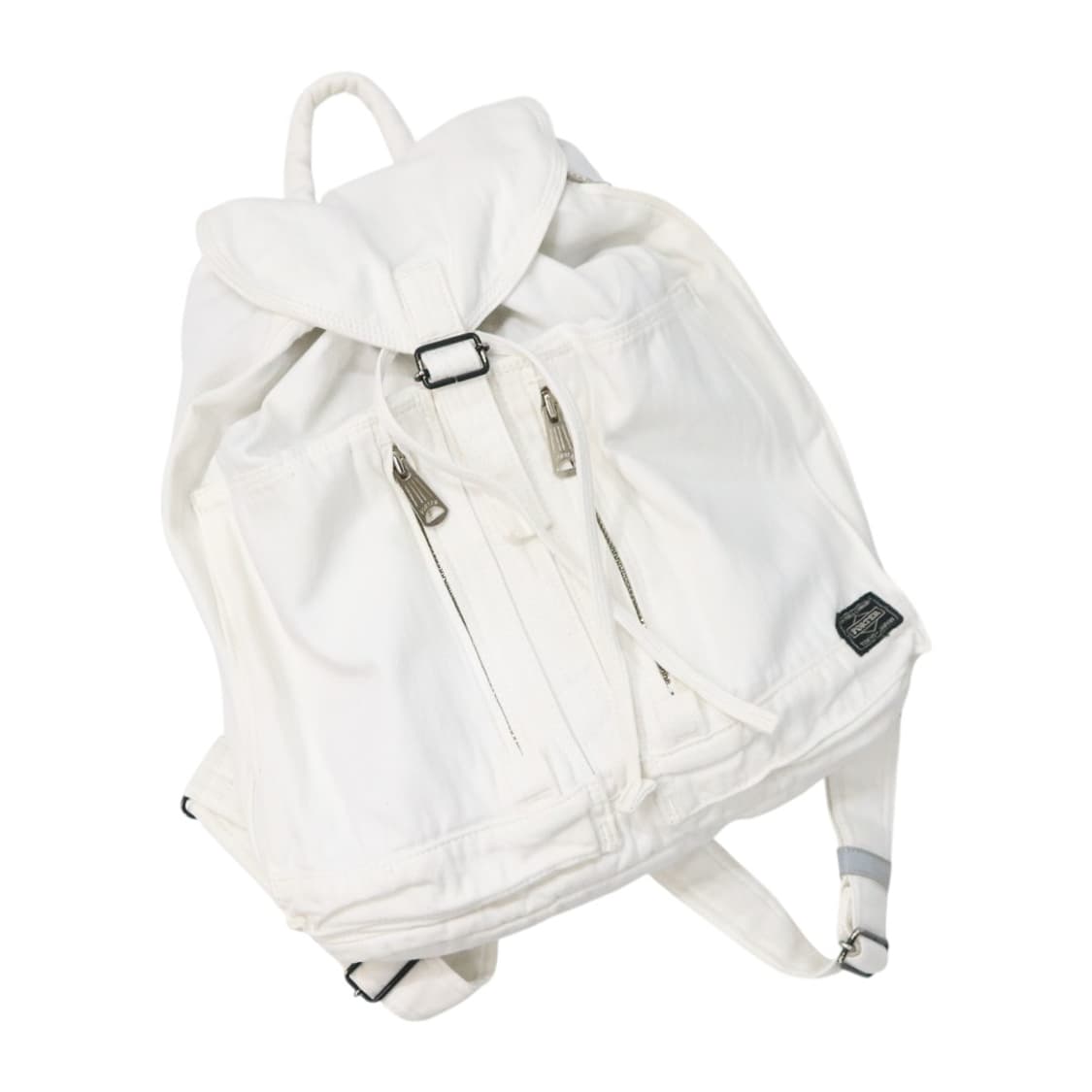 PORTER 포터 화이트 헤링본 코튼 캔버스 백팩 상품이미지1