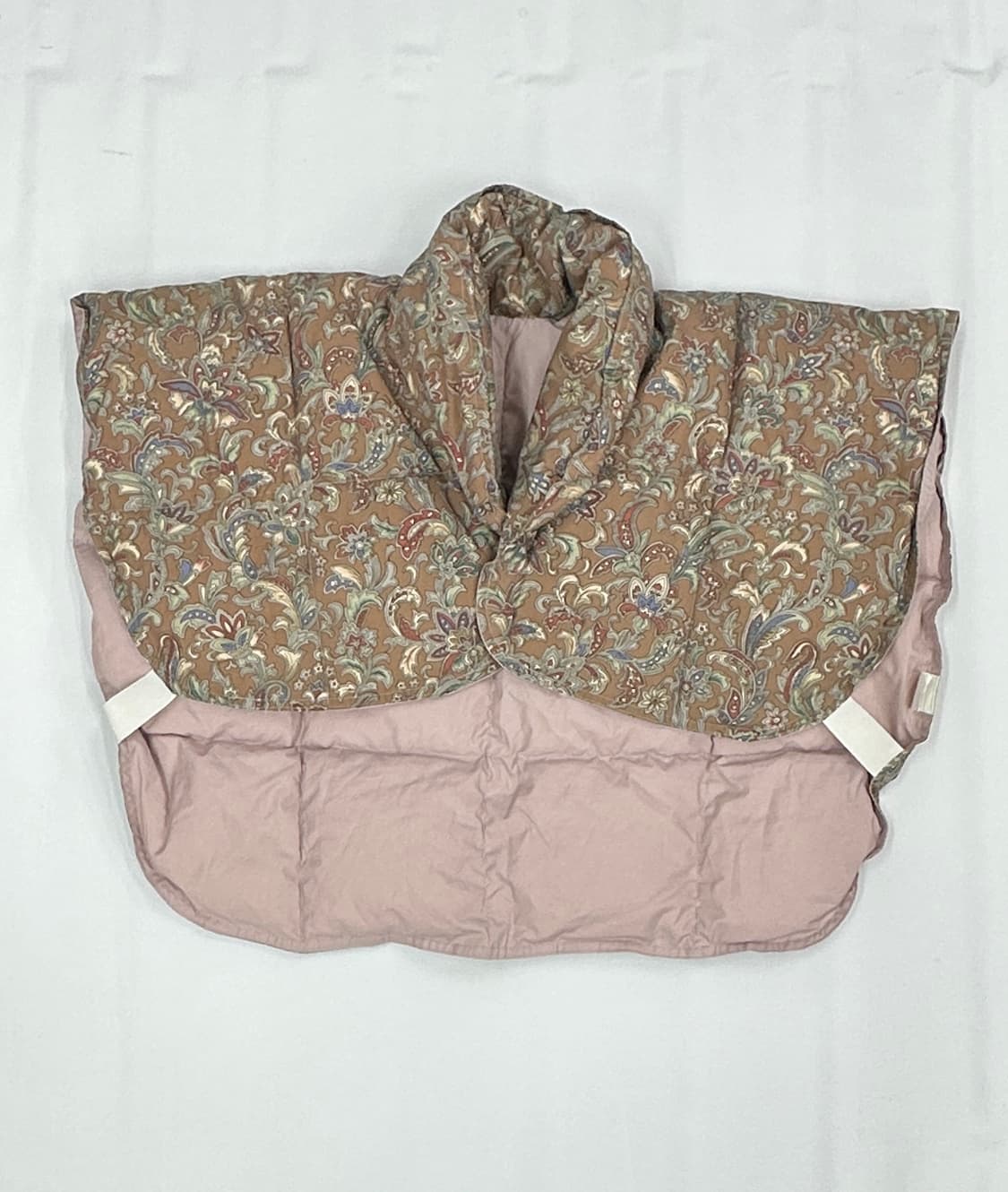 🪶일본 에스닉 플라워 베스트 쪼끼 패딩🪶 그런지 히피 하구미 케이프  상품이미지3