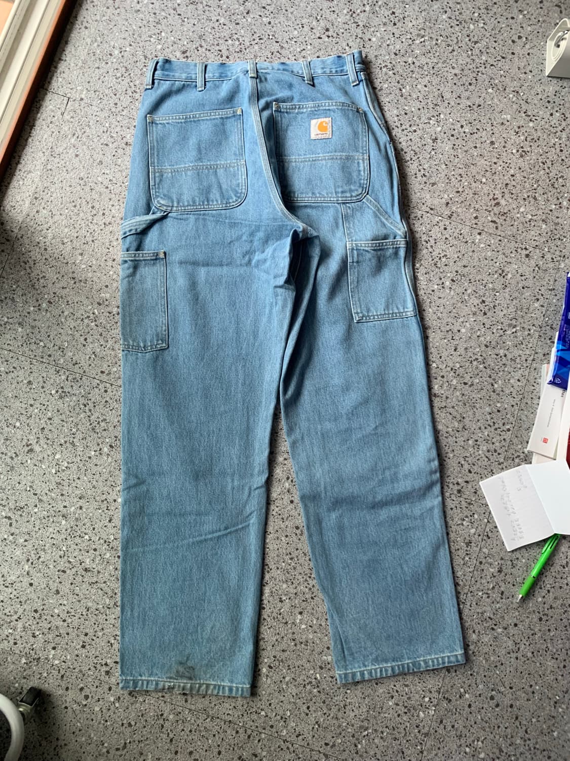 칼하트 wip 더블니 연청 상품이미지2