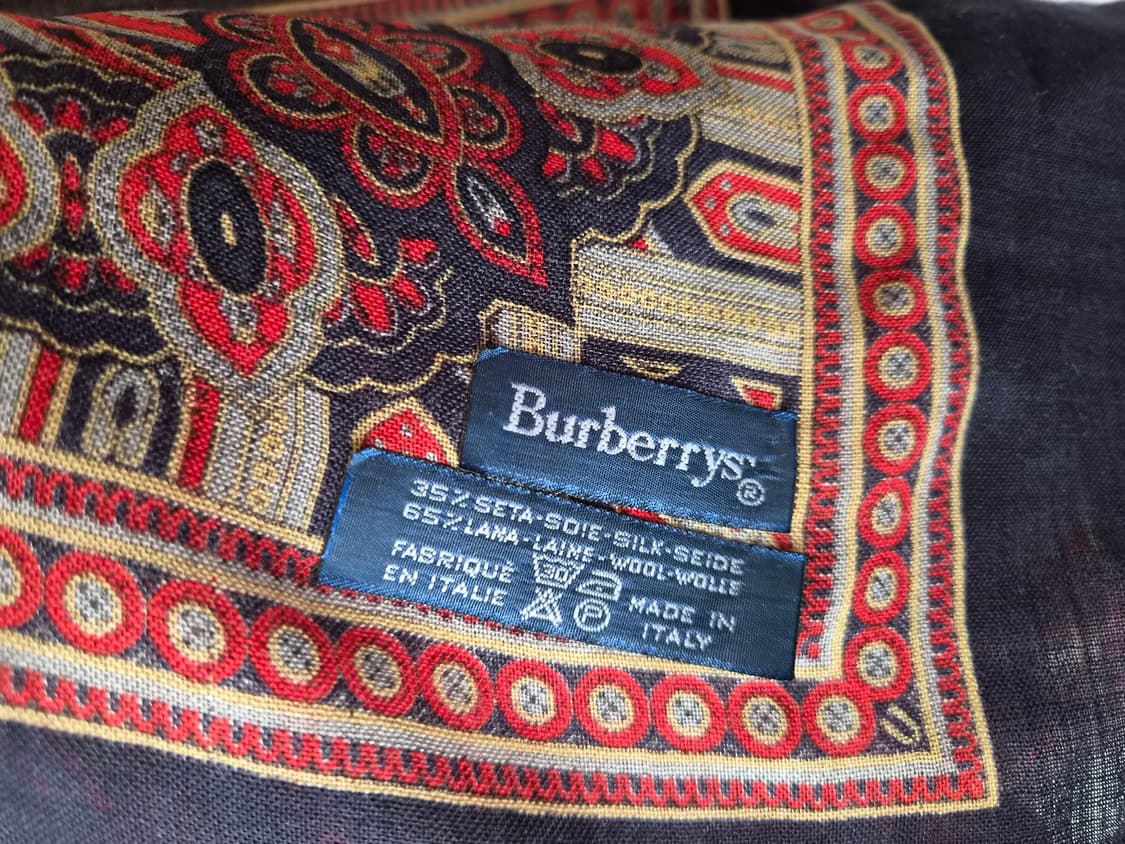 버버리스 페이즐리 실크울 숄스카프 상품이미지9