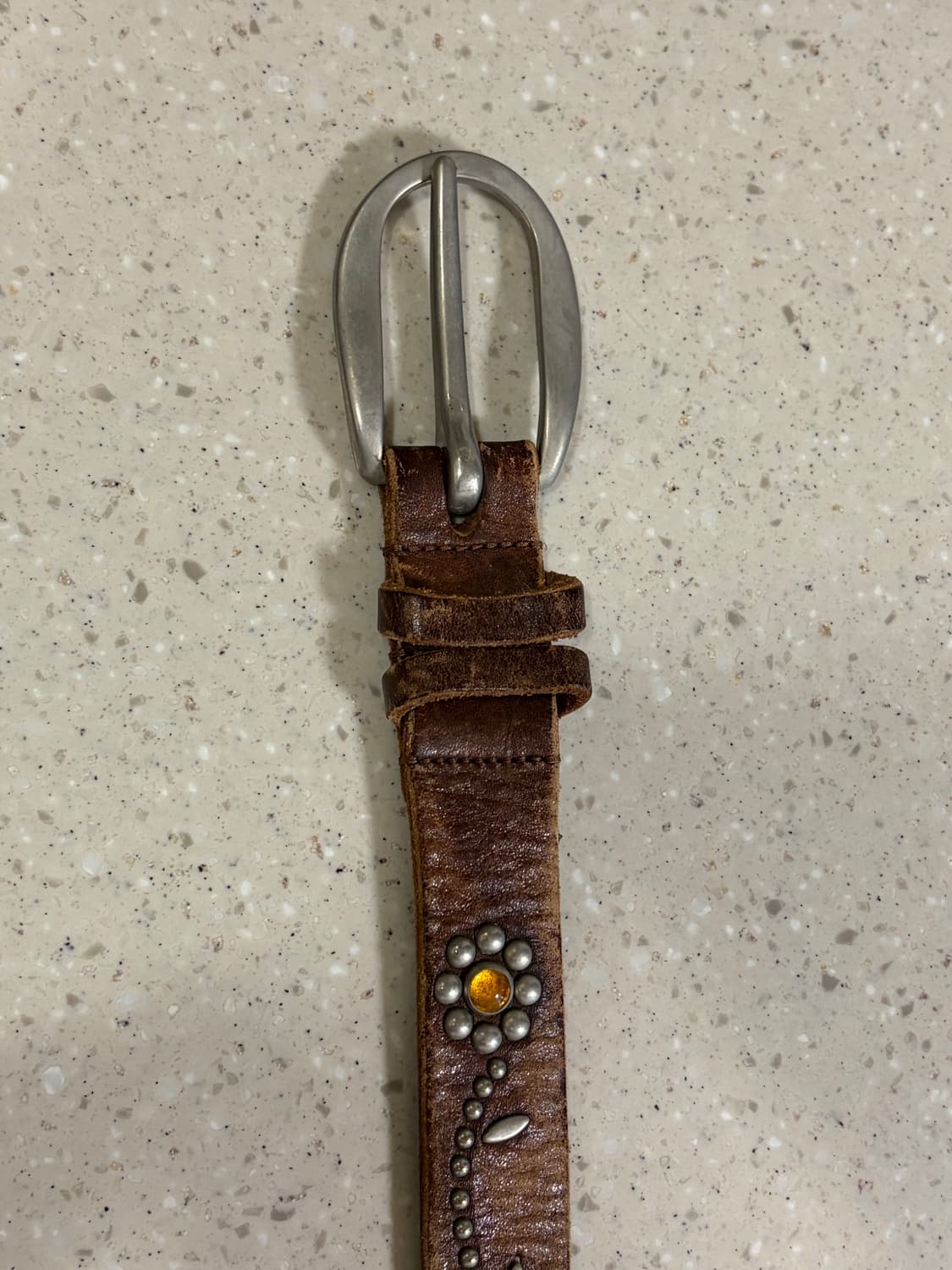 빅사이즈) 맨치니 이태리 웨스턴 스터드 벨트 상품이미지2