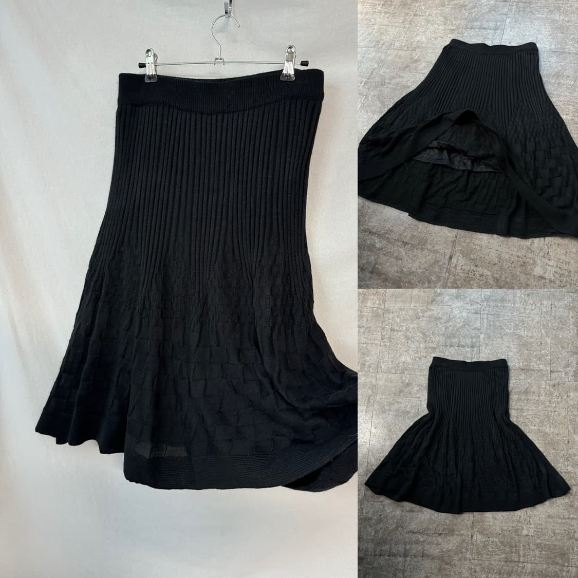 케이프 폴라 니트 원피스 스커트 3pcs SET 상품이미지4