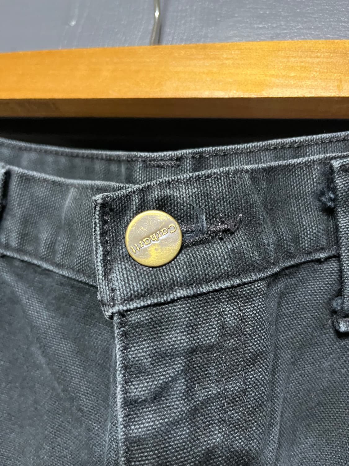 35in)칼하트 빈티지 더블니 팬츠 b13 블랙 상품이미지4