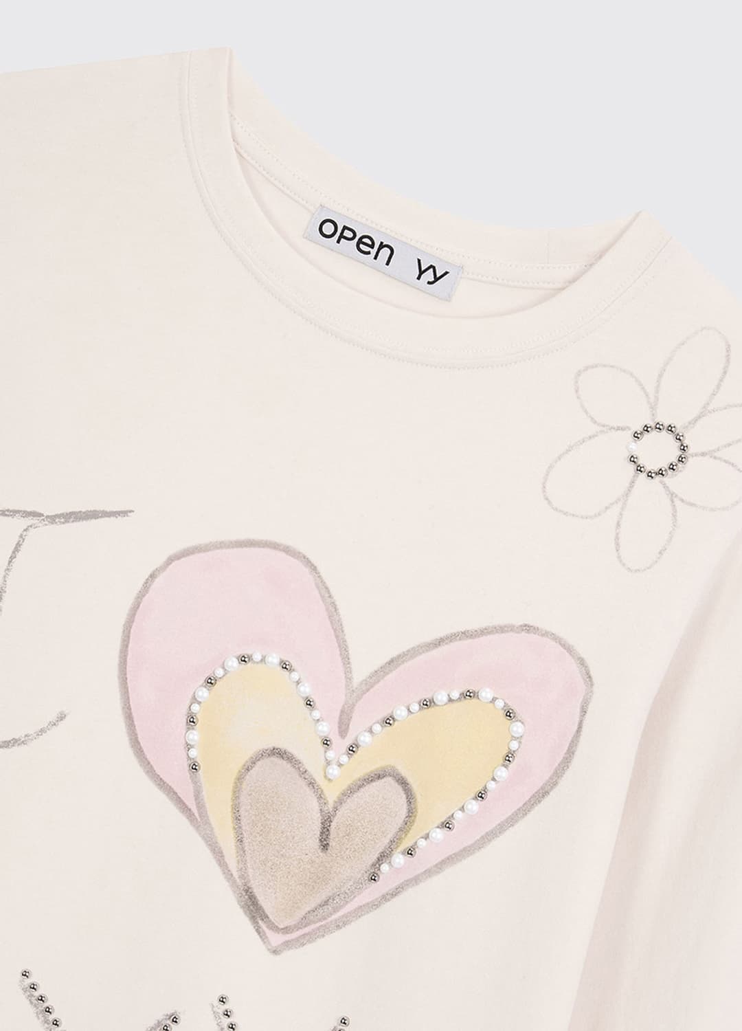 BEADED I LOVE YY TEE 상품이미지2