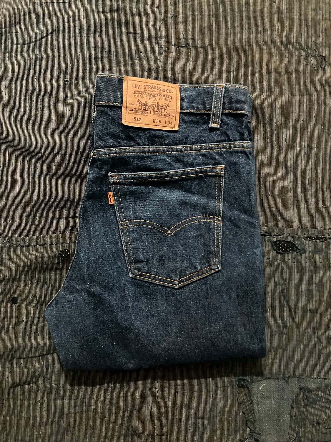 🇺🇸 90s USA 빈티지 리바이스 517 부츠컷 데님 팬츠 상품이미지1