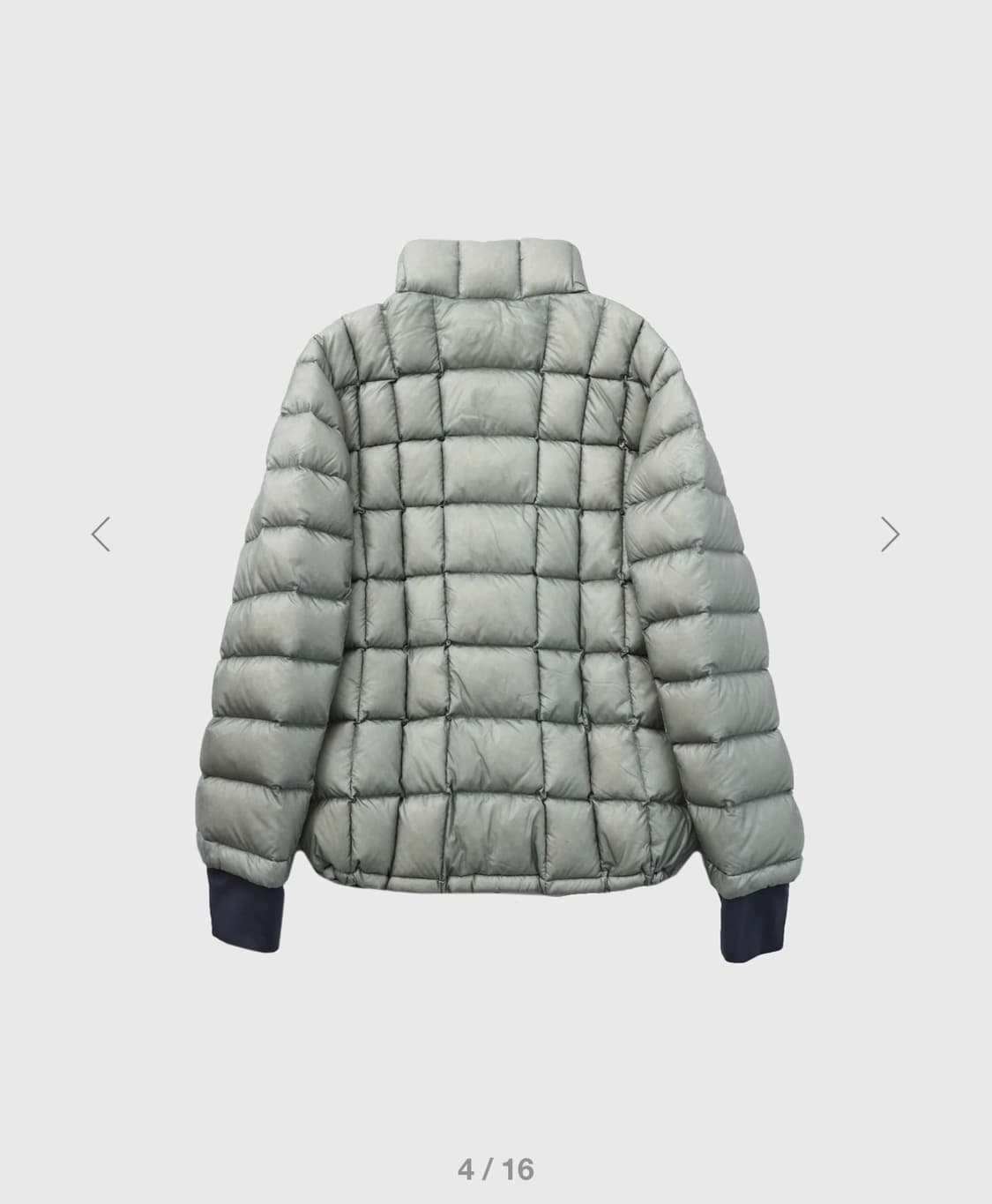 999휴머니티 패딩 Light Grey 1size 새상품 상품이미지2