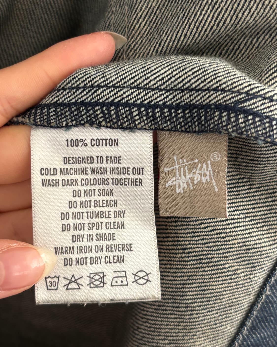 Stussy 스투시 인디고 초어 데님 자켓 상품이미지8