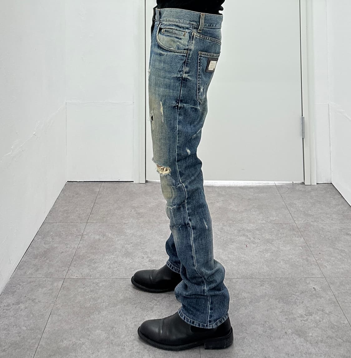 Dolce & Gabbana Metal Detail Washed Deni 상품이미지3