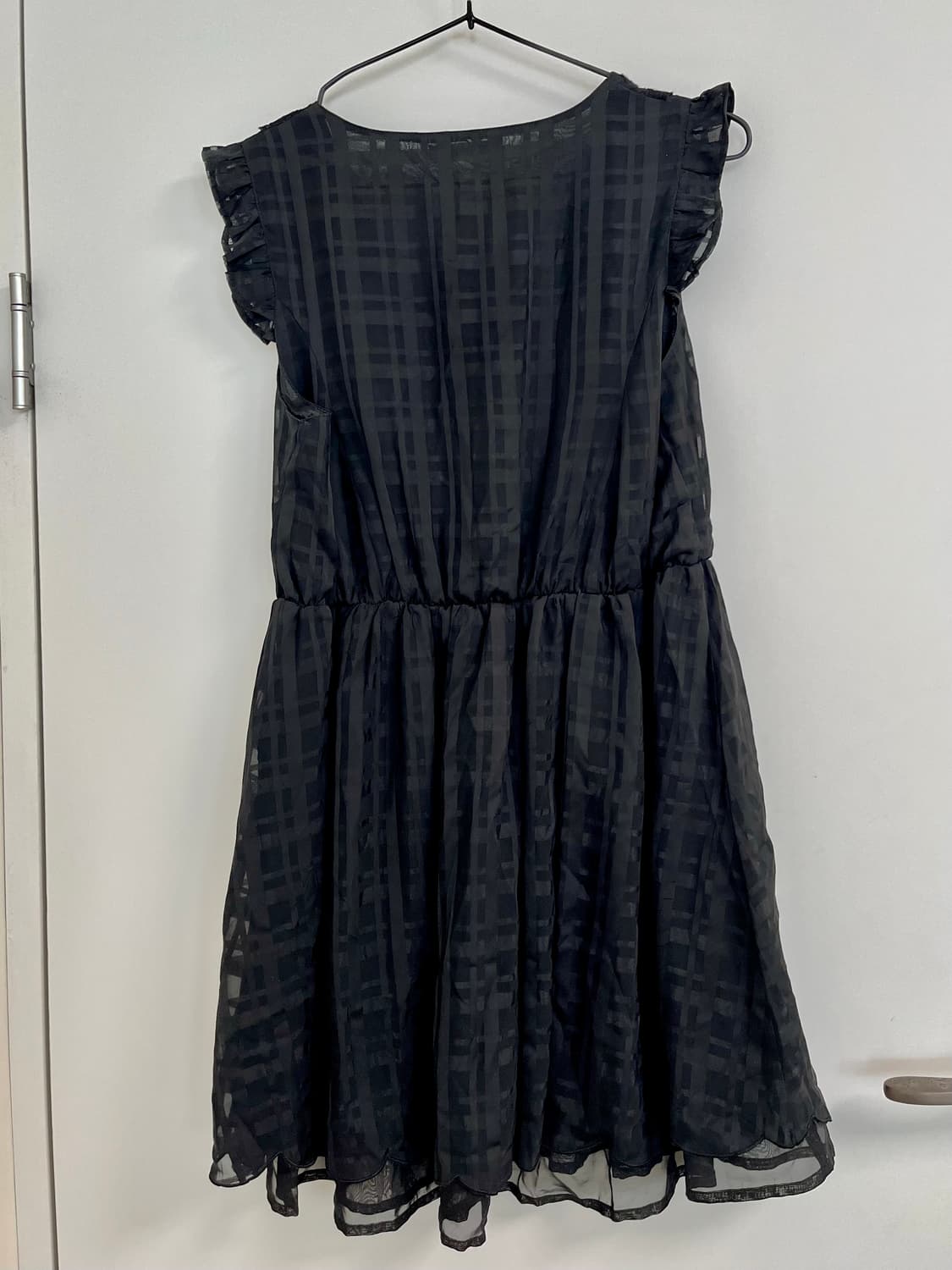 axes femme 블랙 고딕 쉬폰 원피스 상품이미지2