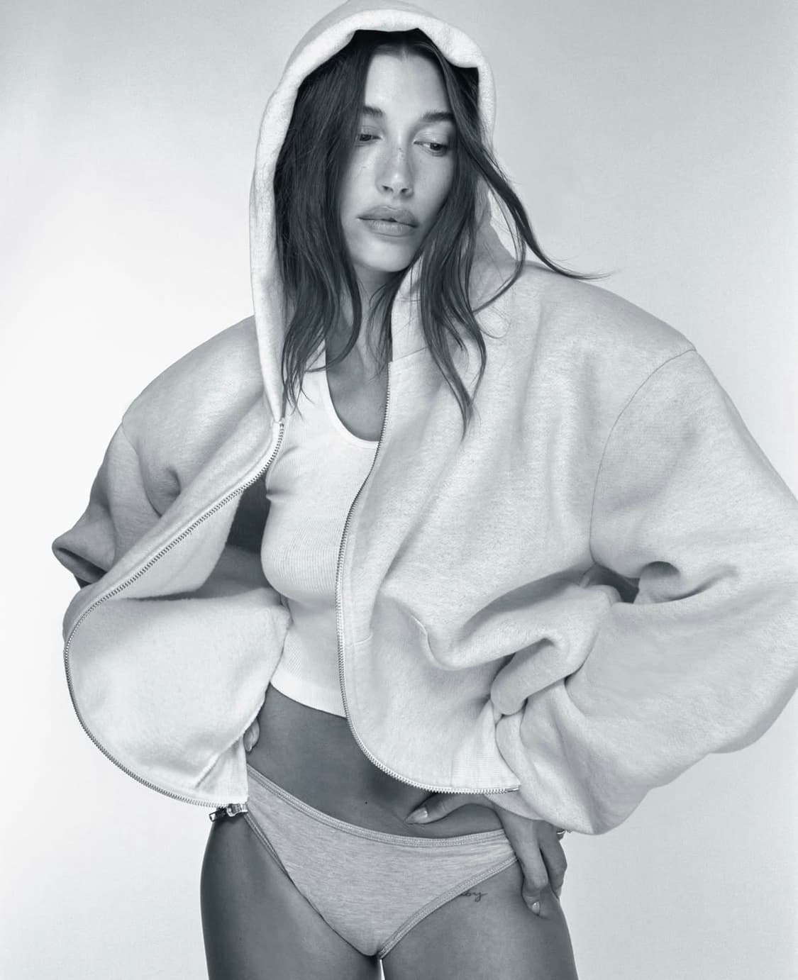 SKYLRK HOODIE HAILEY GREY 스카이라크 헤일리 후드 상품이미지1