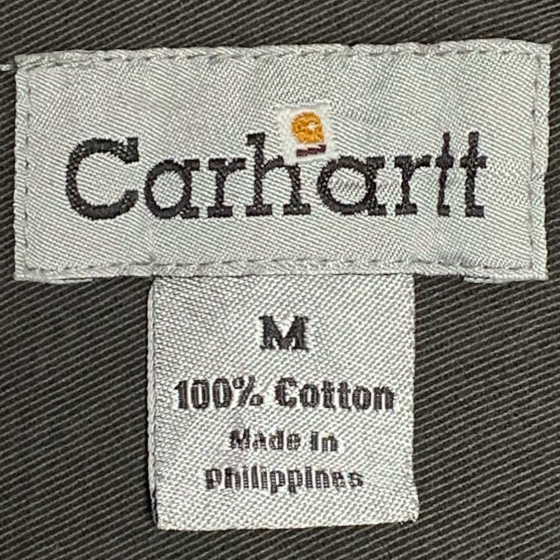 [M] 00's 칼하트 헤비코튼 워크셔츠 차콜 그레이 상품이미지4