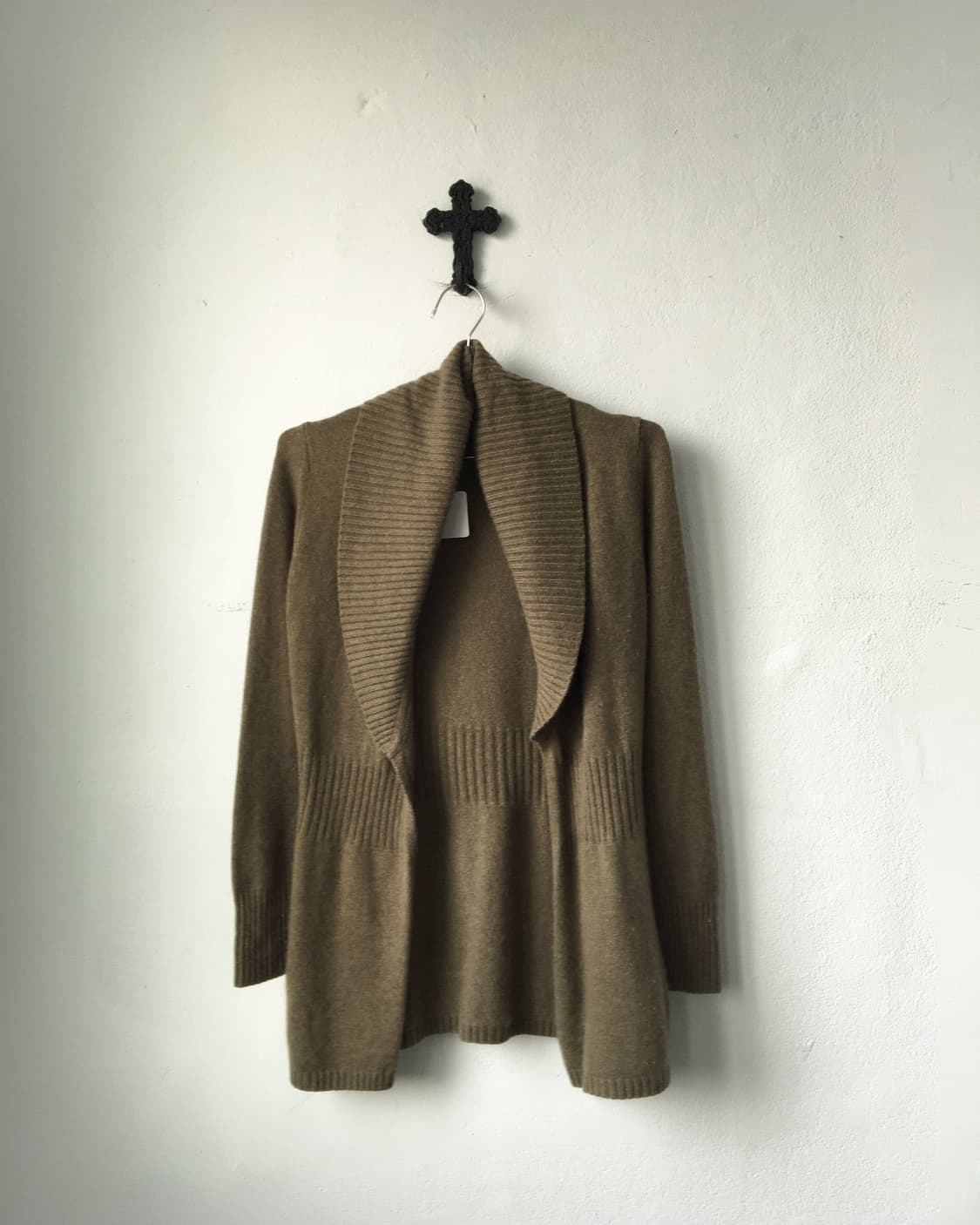 Collar point knit open cardigan 상품이미지1