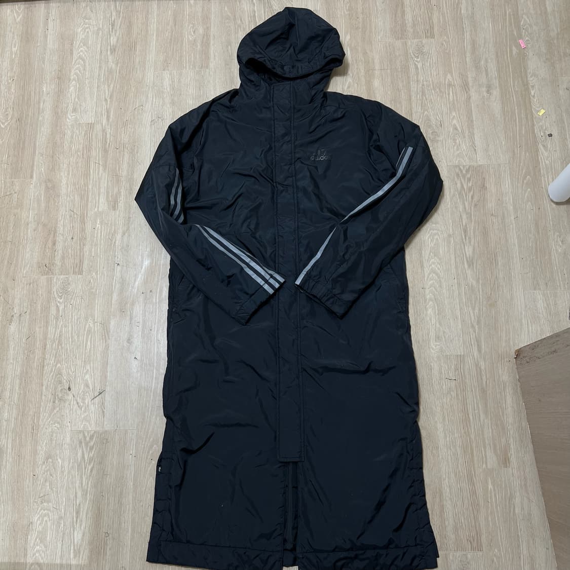 아디다스 빅로고 후드 경량 롱패딩 L/100  상품이미지1