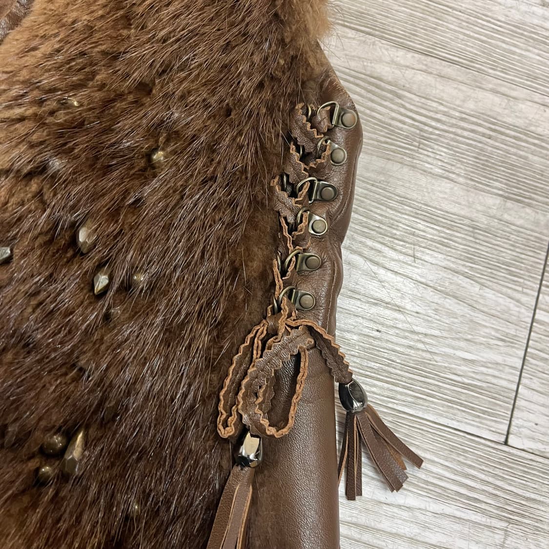 vintage leather best jacket  상품이미지4