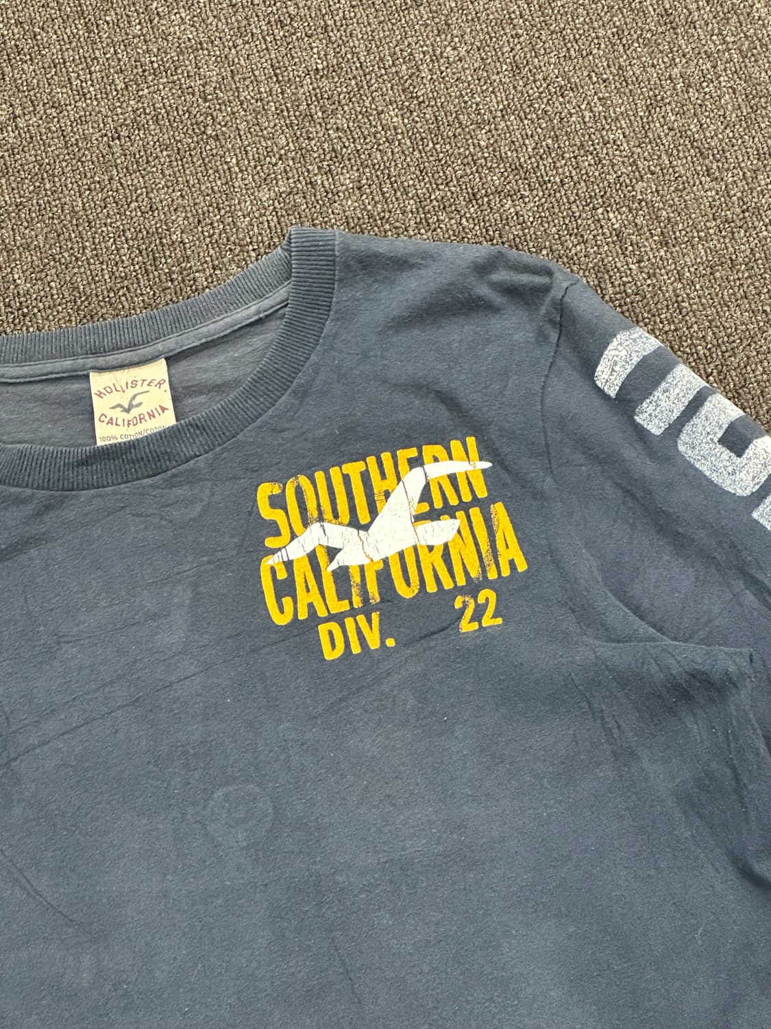 S)홀리스터 빈티지 네이비 그래픽 롱슬리브 상품이미지5