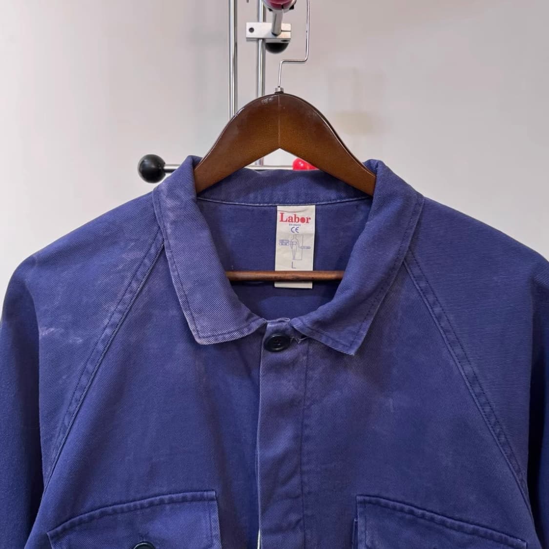 90s 유러피안 프렌치 워크자켓 (인디고 / 투포켓 숏 버전) 상품이미지3