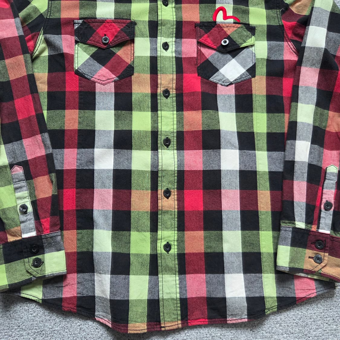 Evisu 웨스턴 체크 셔츠 L(100) 상품이미지3