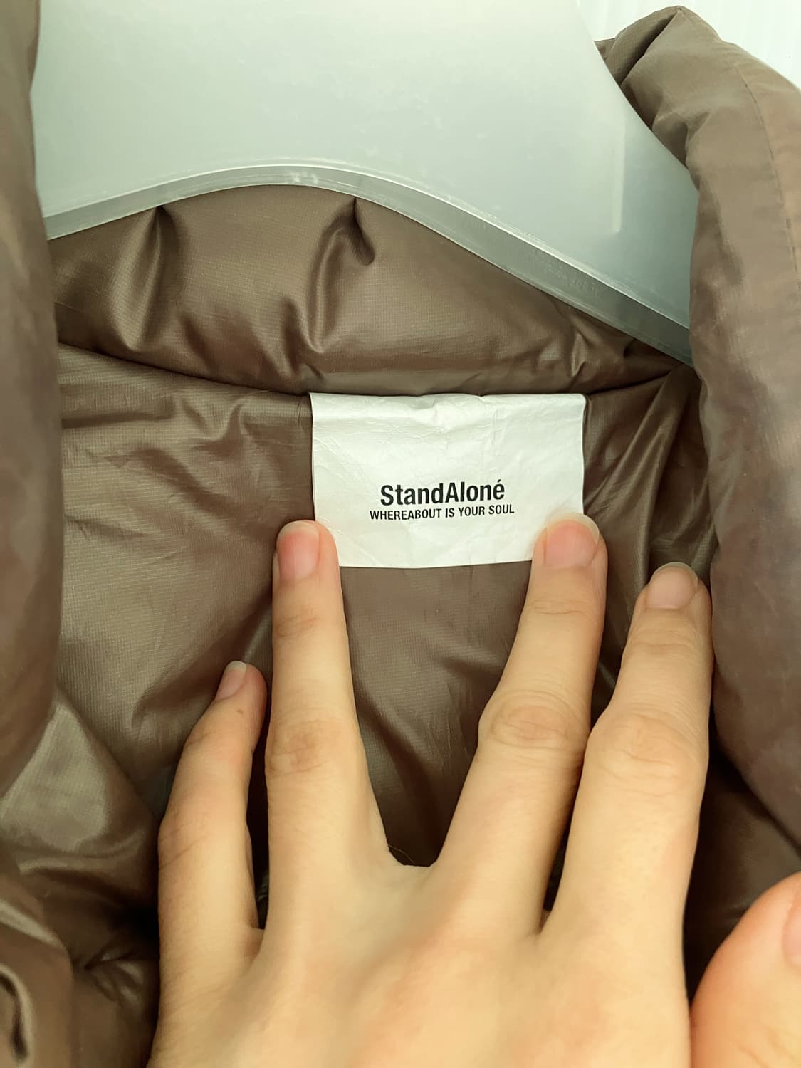 스탠드얼론 투톤 패딩 상품이미지5