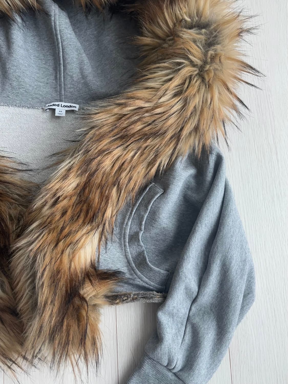 제이디드런던 퍼 트림 후드 상품이미지6