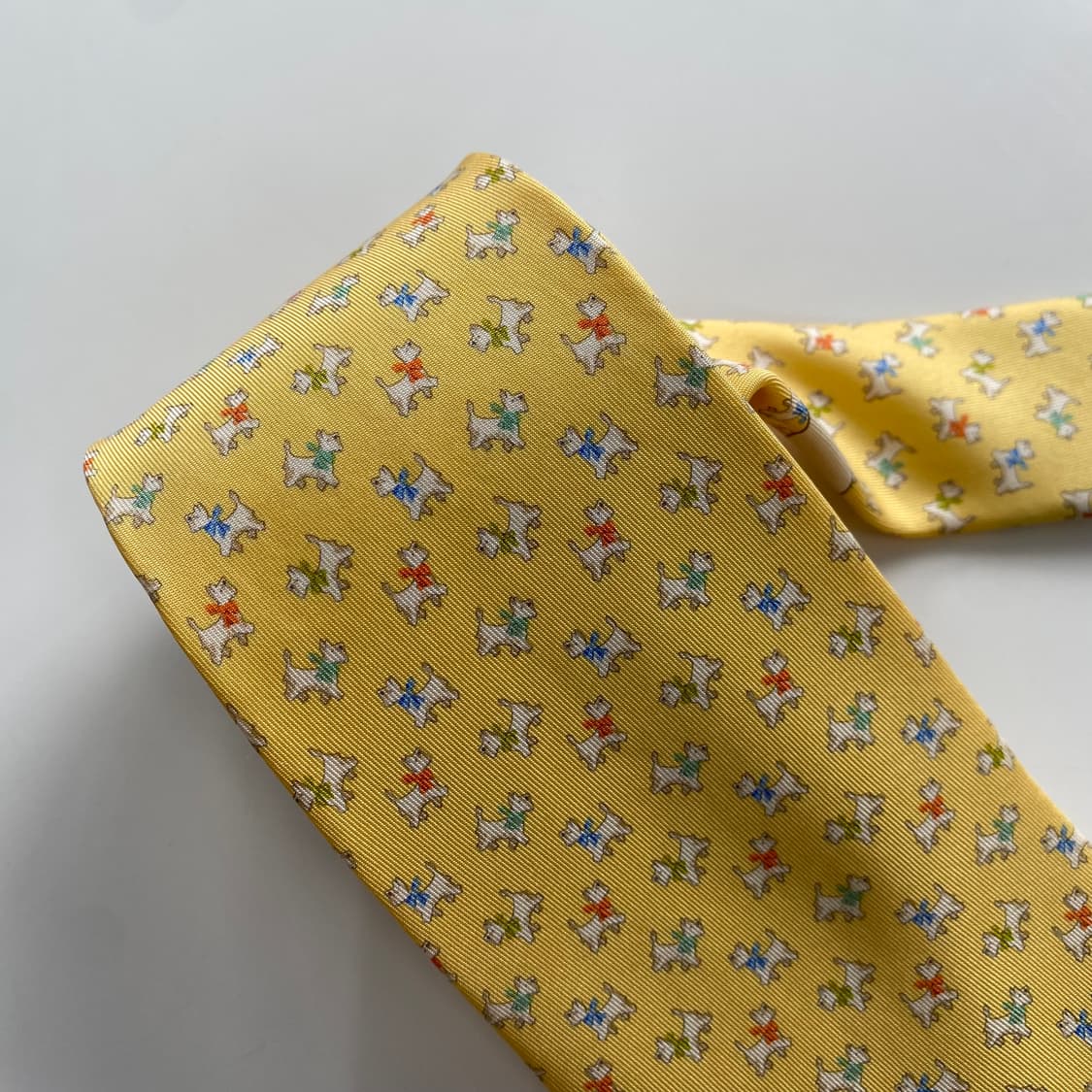 페레가모(Ferragamo) 명품 정품 넥타이 8.7cm 상품이미지5