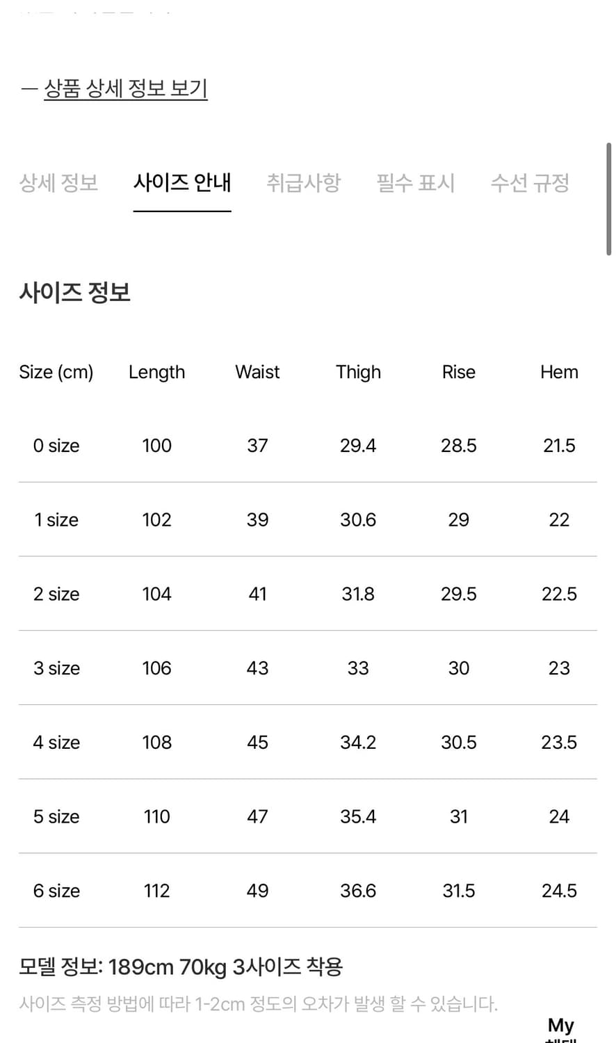 포터리 원워시드 스트레이트 데님 미드블루2컬러 2사이즈 새상품  상품이미지2