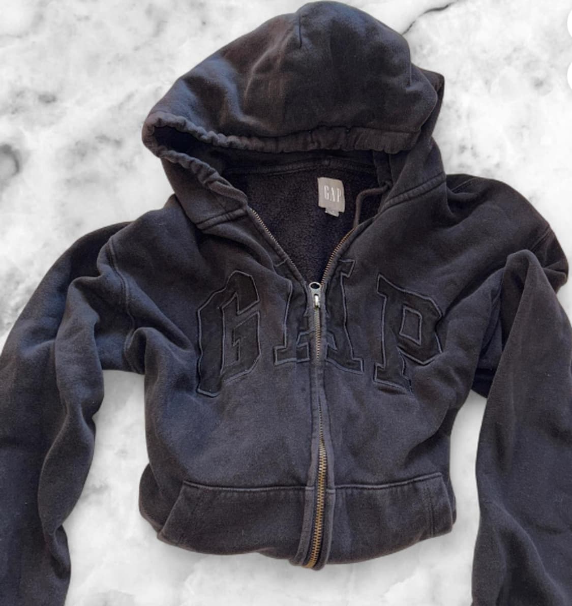 갭 여성용 블랙 앤 브라운 후디 상품이미지1