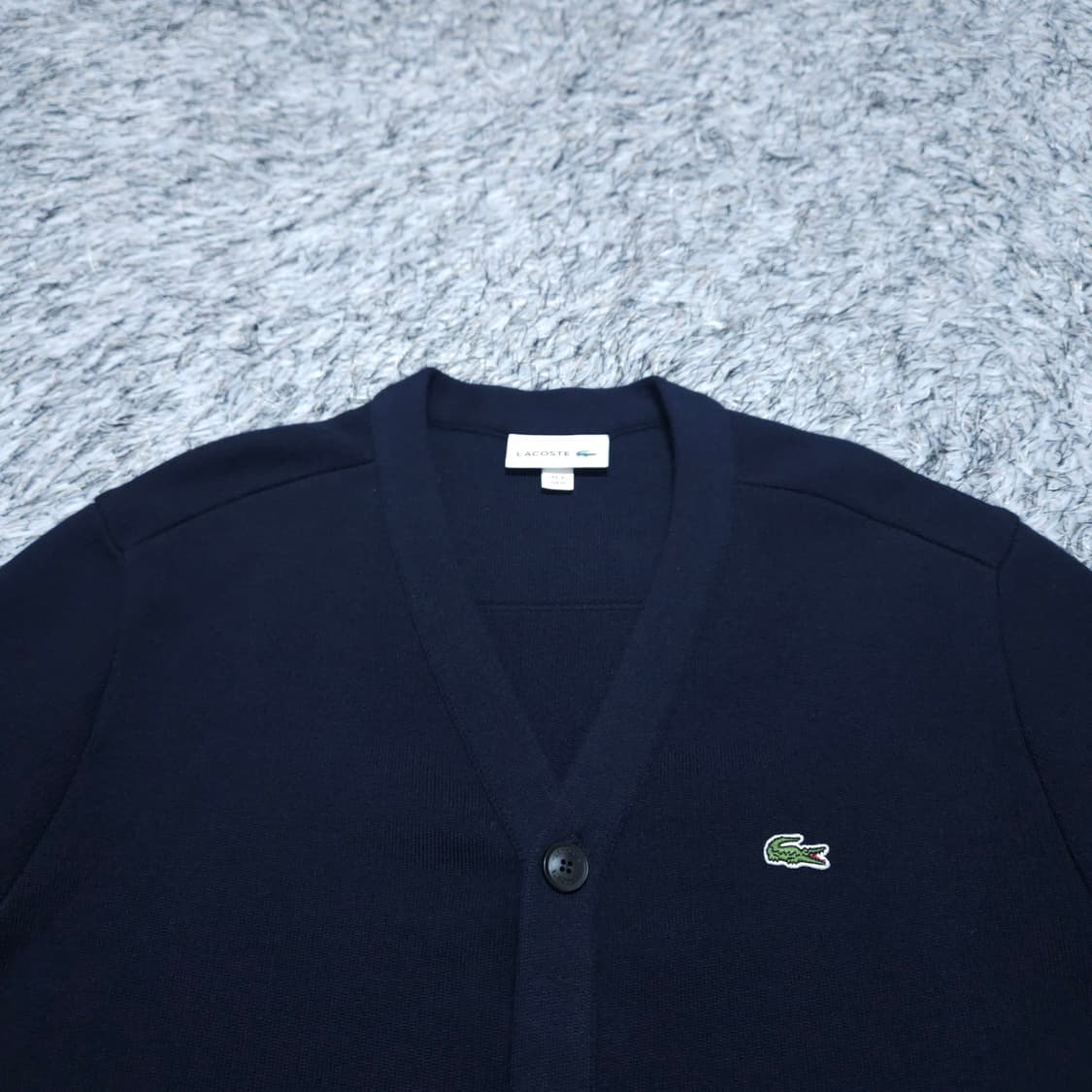 라코스테)100 남자 방모 Y넥 가디건 / 왕눈이 상품이미지3