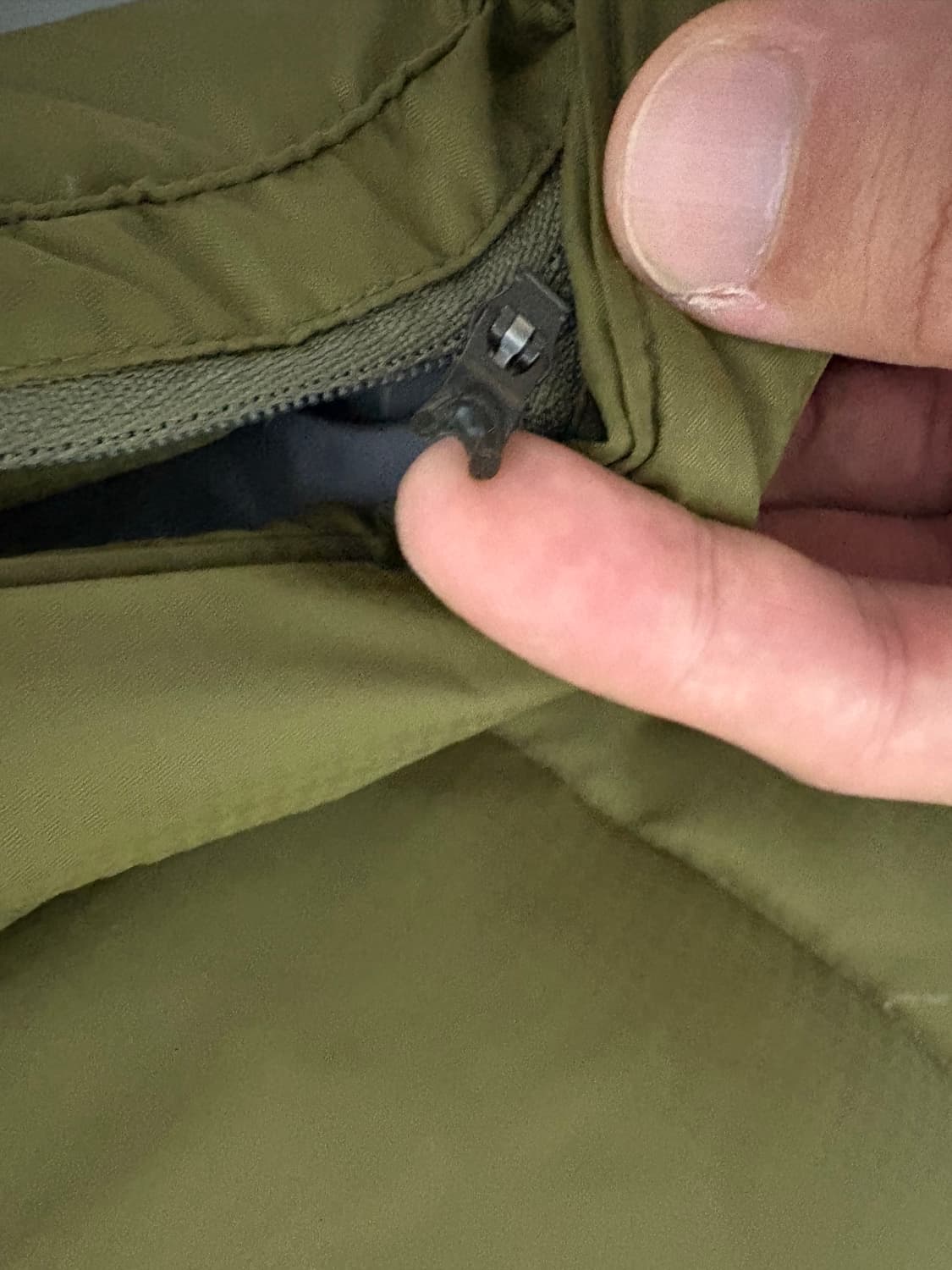 00s 오클리 올리브카키 숏 푸퍼 패딩 XL 상품이미지5