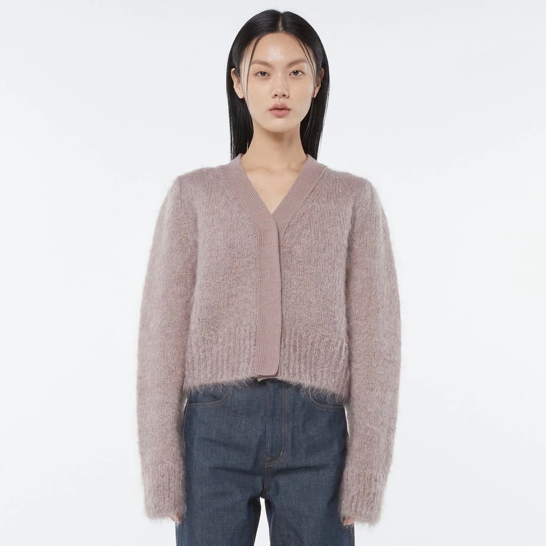 아모멘토 그랜마 가디건 더스트핑크 상품이미지1