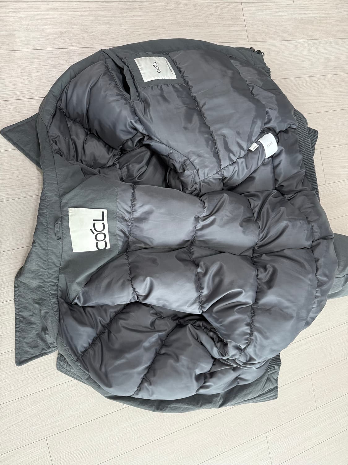 COCL 패딩 회색 상품이미지3