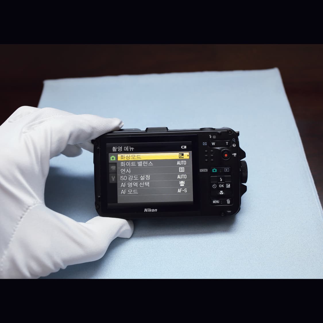 레어<민트급><한글> 니콘 쿨픽스 aw100 블루 빈티지 디카 상품이미지9