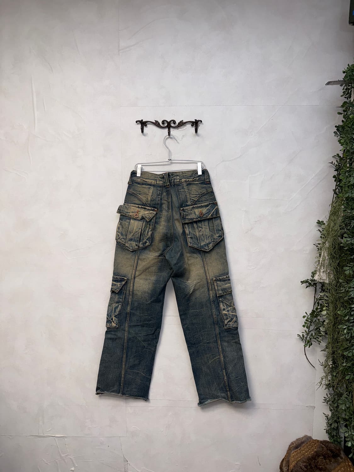 Vintage washing multi pocket cargo pants 상품이미지4