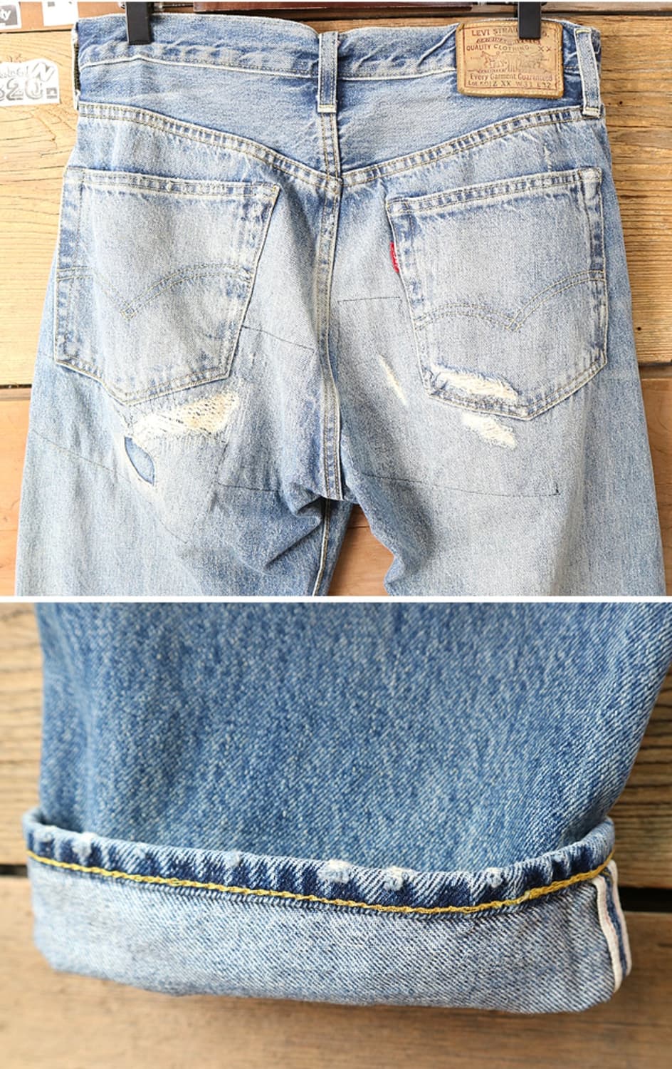 LVC LEVIS 리바이스 54 501ZXX 빅E 셀비지 데님 1954년 상품이미지7