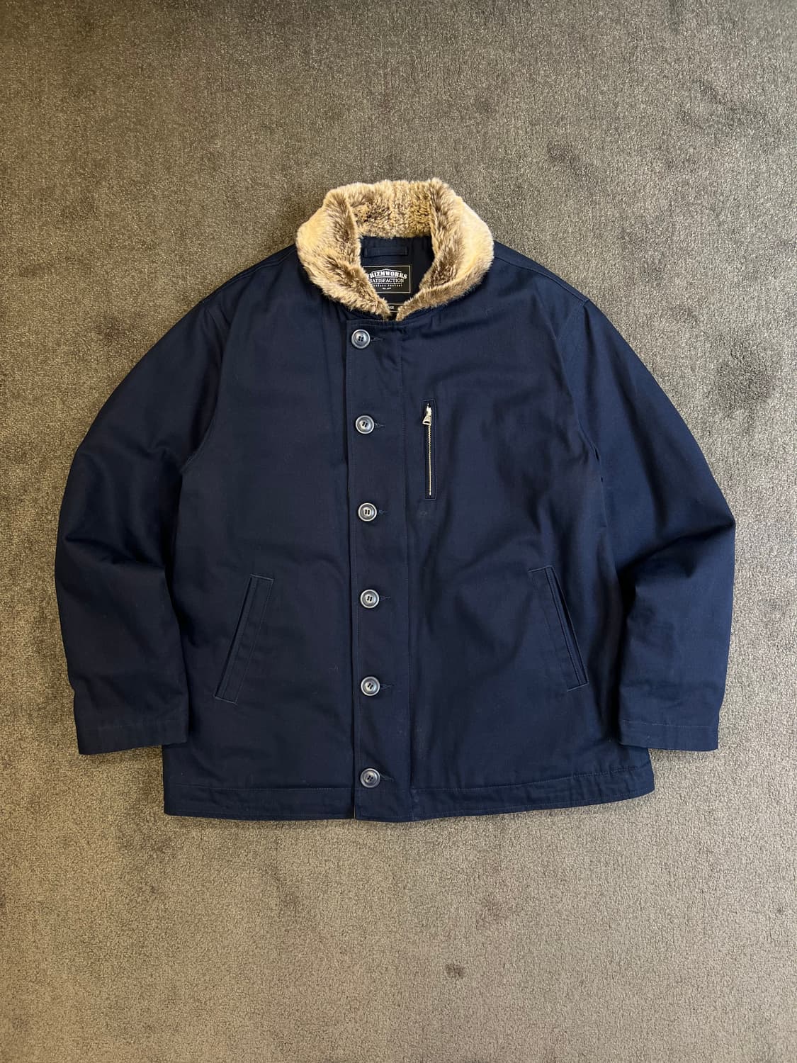 프리즘웍스 EDGAR N-1 덱 자켓 네이비 XL 상품이미지1