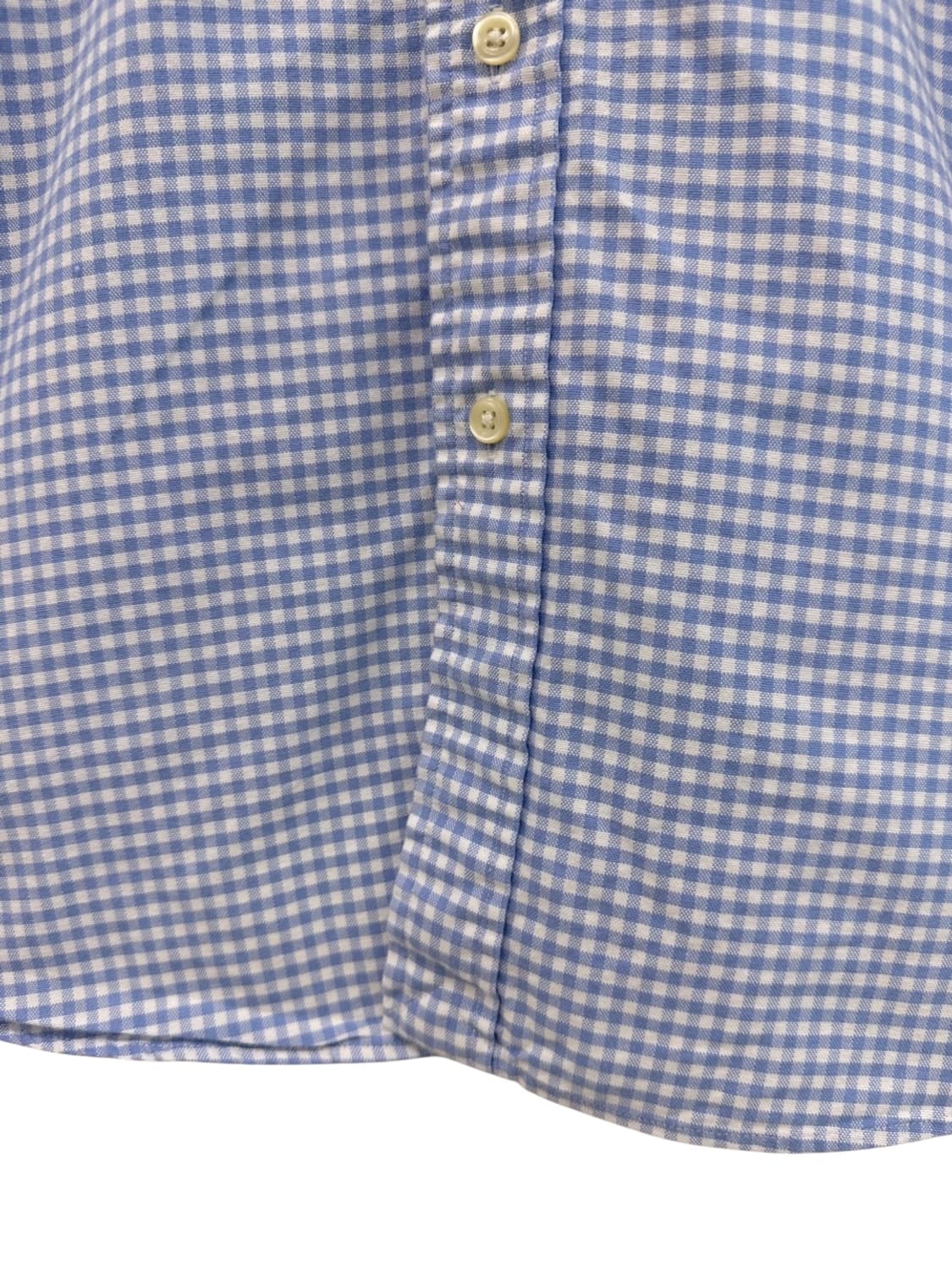 폴로 체크셔츠 화이트&스카이블루 (M,클래식핏) 상품이미지5
